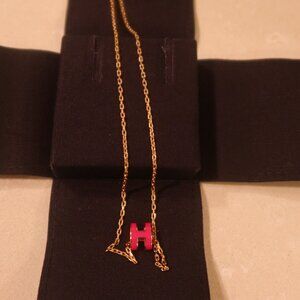 Hermes mini pop H necklace